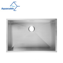 Aquacubic Cupc Certified 304 Stainless Steel Single Bowl Handmade Kitchen Sink